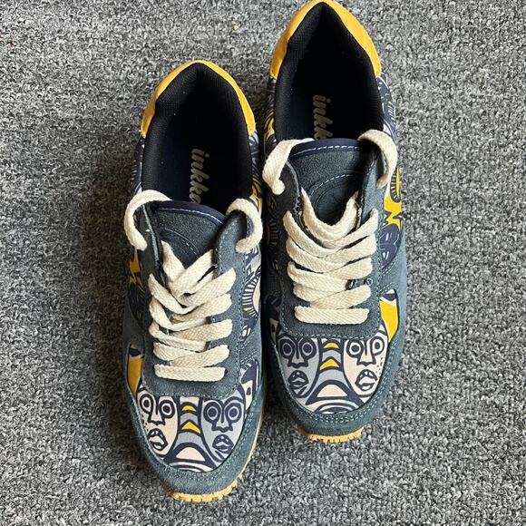 Inkkas Joggers Congo Mustard Sneakers Womens Sz 6 - Picture 5 of 11